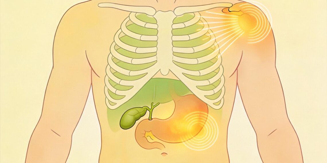 Como é a dor abdominal causada pela vesícula e como diferenciá-la de gastrite