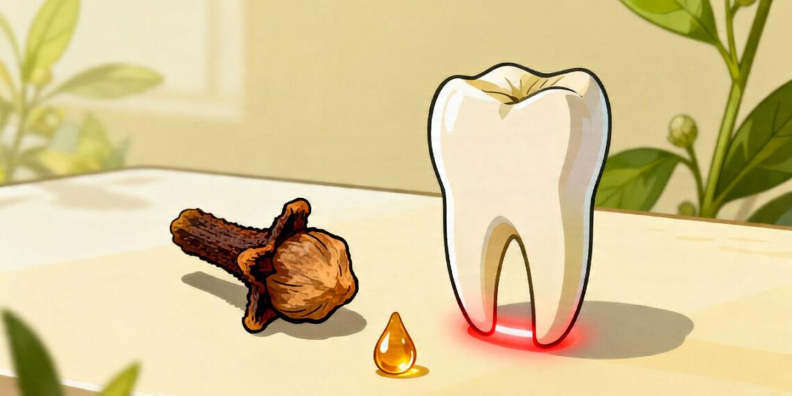 Como o cravo-da-índia afeta o controle da dor de dente e ajuda a tratar a inflamação local