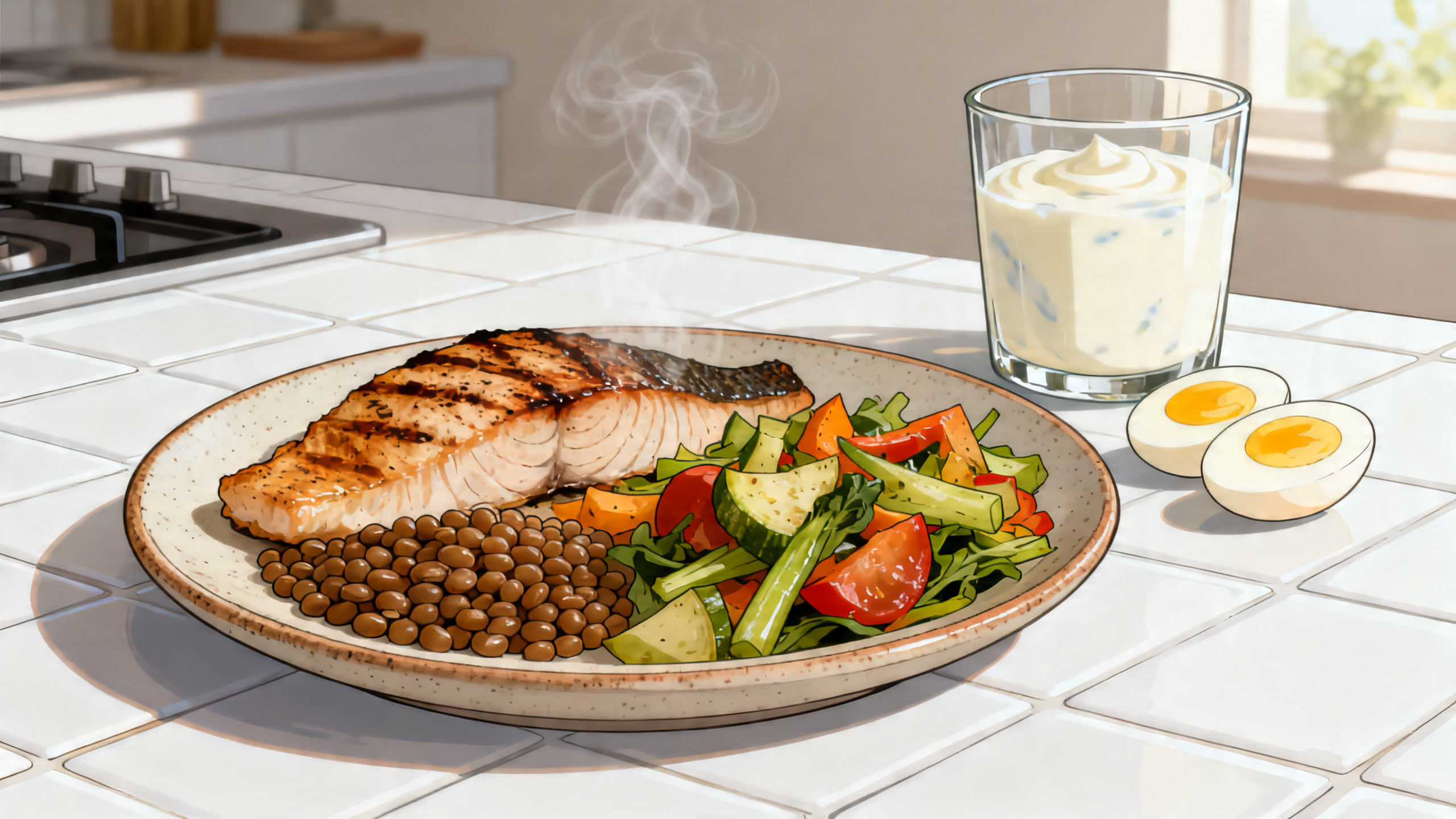 Refeições com proteína distribuída ao longo do dia favorecem proteção muscular.