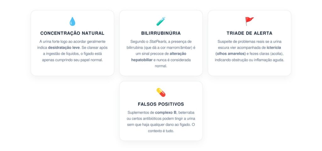 Interpretando a Cor da Urina e a Saúde Hepática