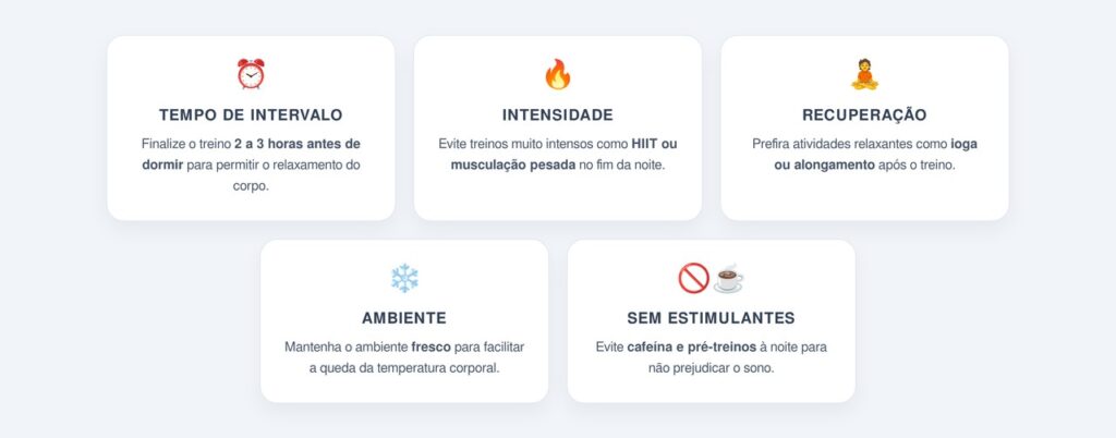 E treinar à noite atrapalha o sono?