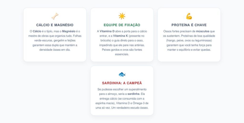 Almoço Blindado: O Segredo para Ossos Fortes após os 60