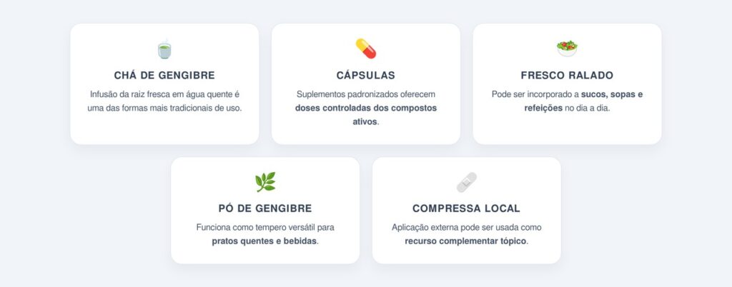 Quais são as melhores formas de consumir o gengibre?