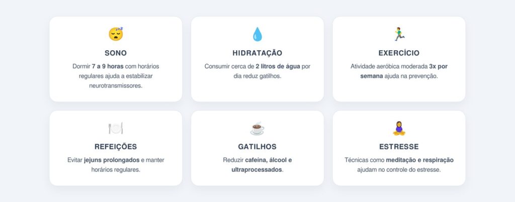 Quais hábitos ajudam a prevenir a enxaqueca?