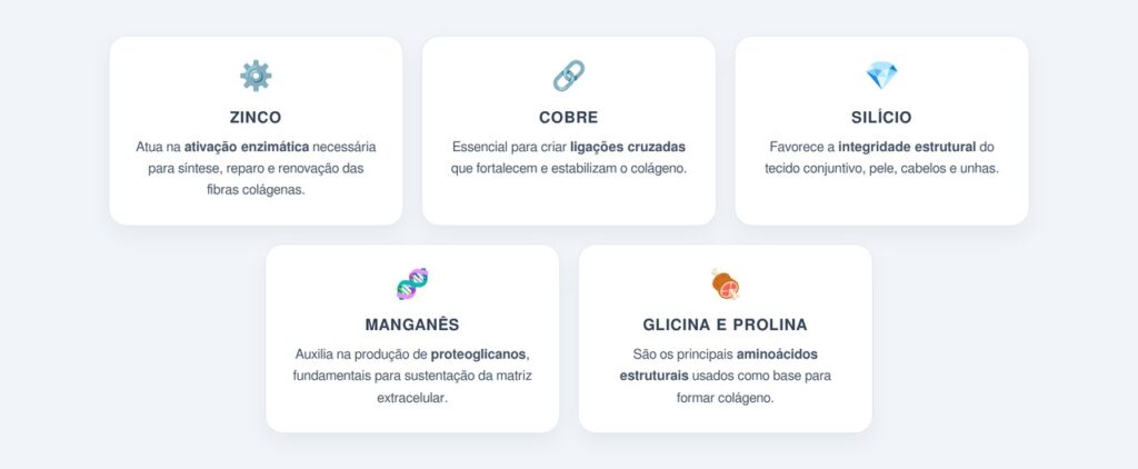 Quais nutrientes potencializam a síntese de colágeno?