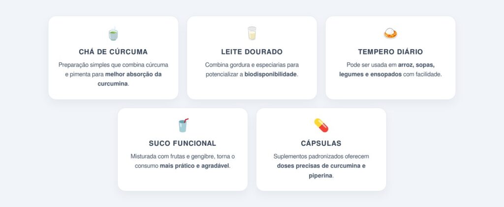 Quais são as melhores formas de consumir a cúrcuma?