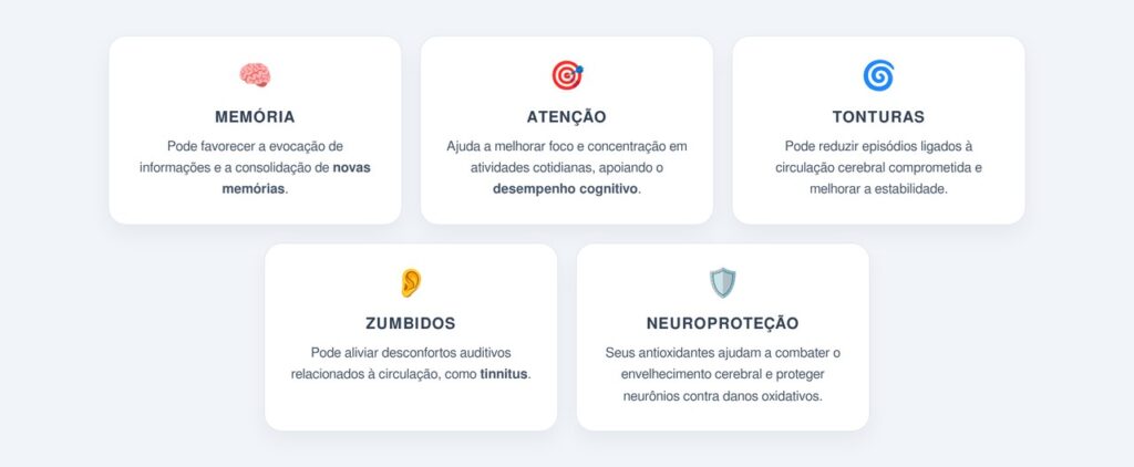 Quais são os principais benefícios cognitivos da erva?