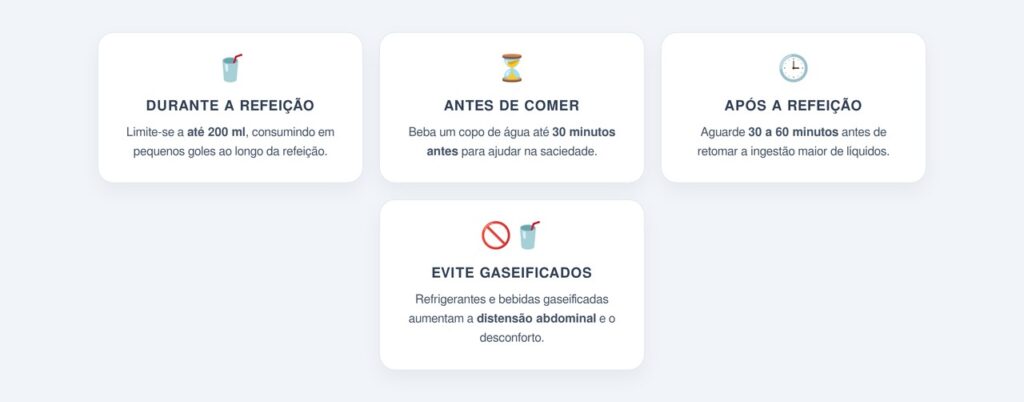 Qual a quantidade ideal de água nas refeições?