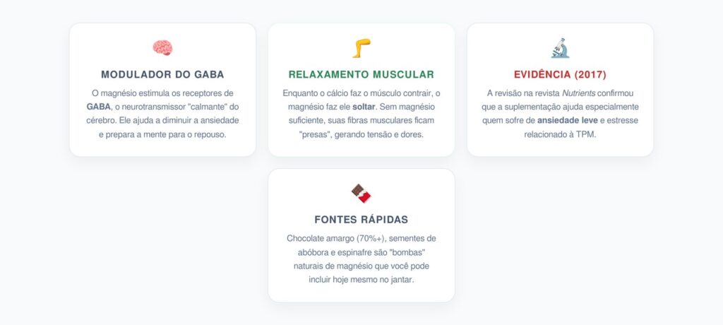 Magnésio: O Mineral do "Desligamento"