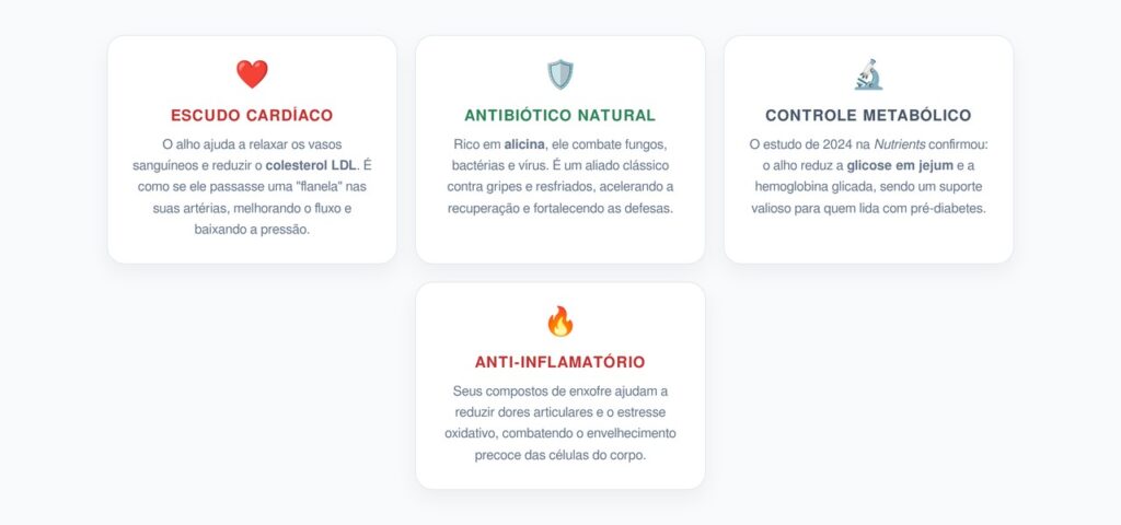 O Poder Silencioso do Alho: Do Coração à Imunidade