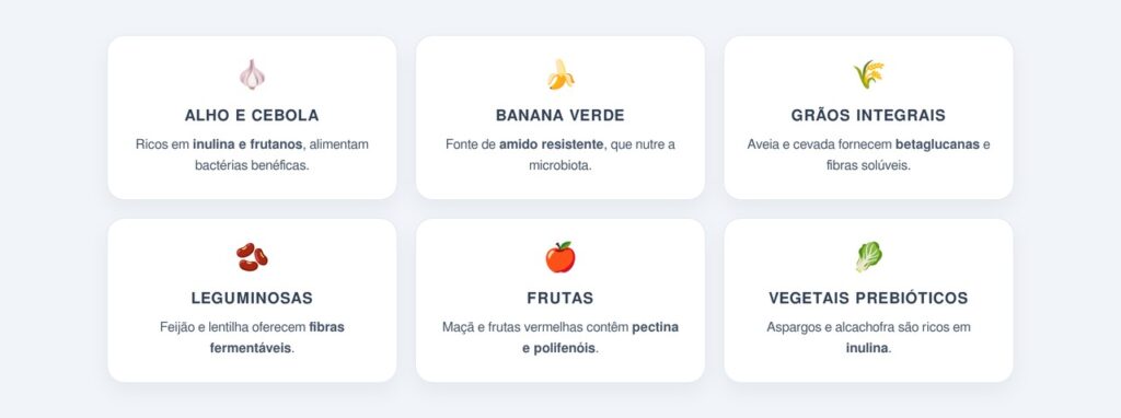 Quais alimentos alimentam as bactérias benéficas?
