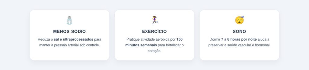 Quais são os 3 hábitos essenciais para proteger o coração?