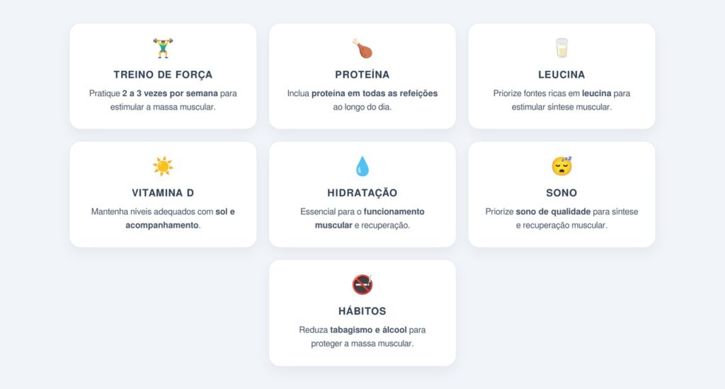 O que fazer para prevenir a sarcopenia?