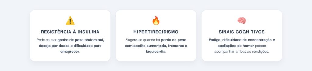 Quais sinais indicam que a fome pode ter causa hormonal?