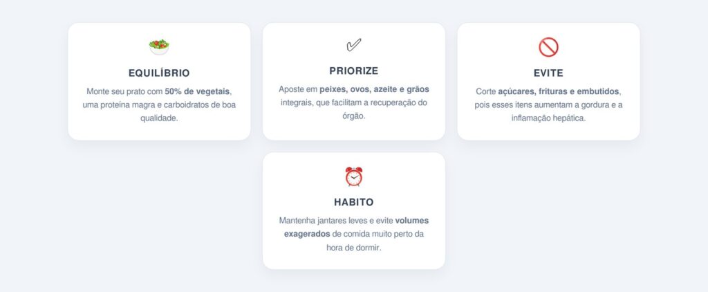 O Jantar Ideal para Combater a Gordura no Fígado
