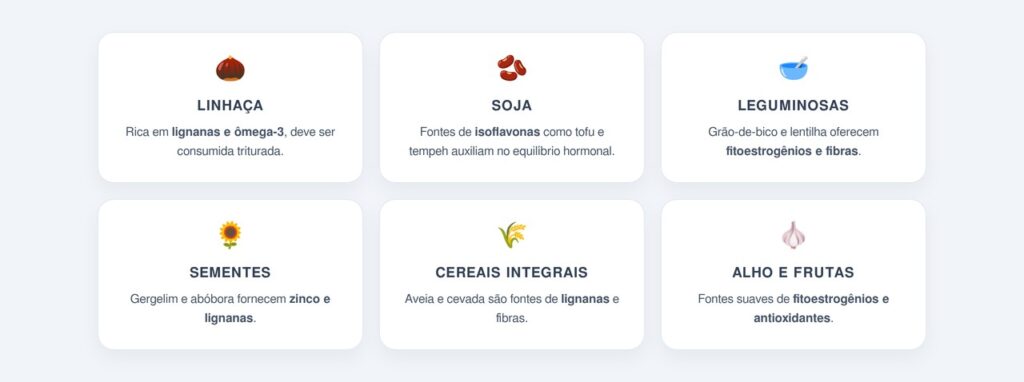 Quais alimentos apoiam o equilíbrio do estrogênio?