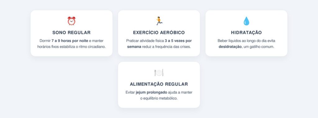 Quais hábitos diários ajudam a prevenir as crises?