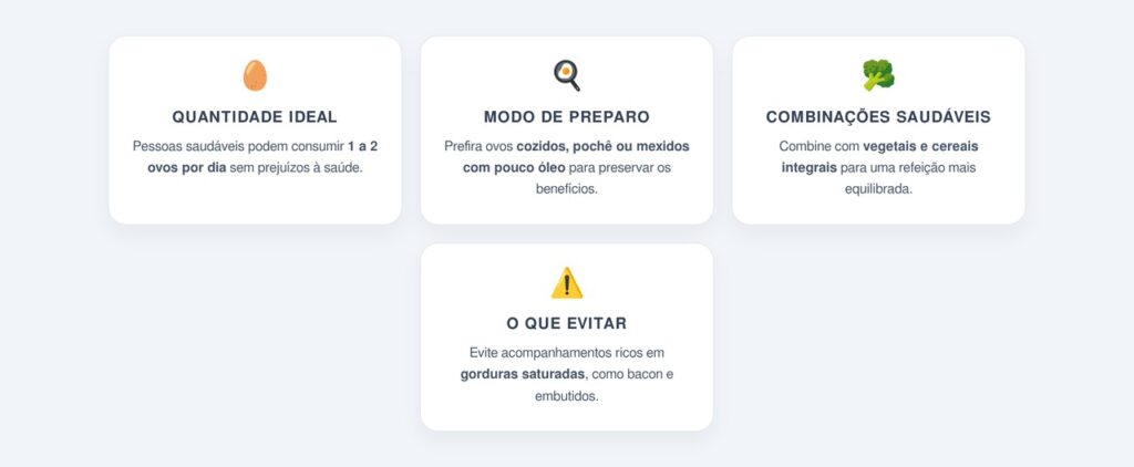 Qual a quantidade ideal de ovos por dia?