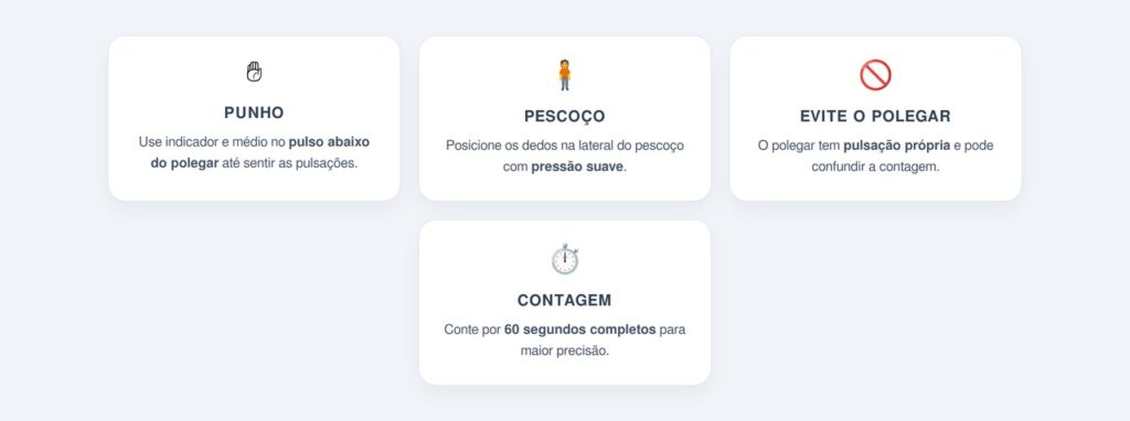 Como encontrar o pulso e contar os batimentos corretamente?