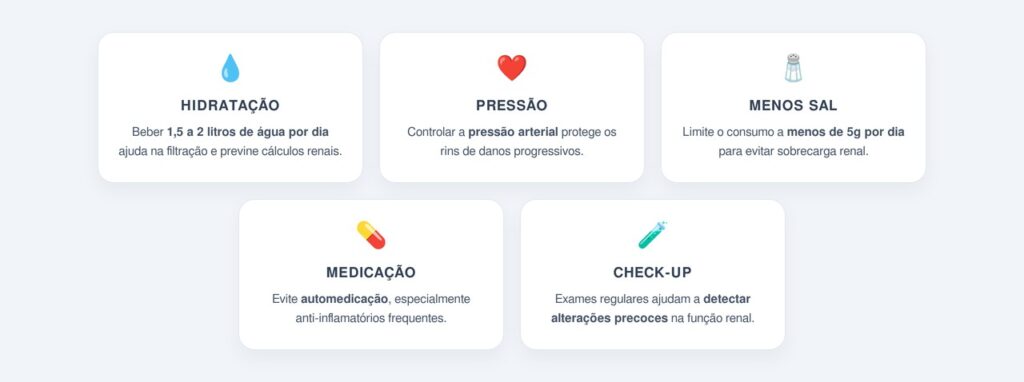 Quais são os 5 hábitos essenciais para proteger os rins?