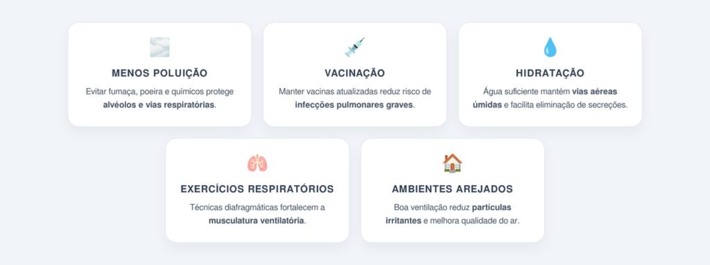 Quais hábitos preservam a saúde pulmonar?