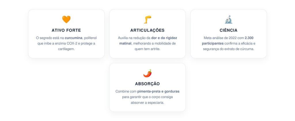 A especiaria anti-inflamatória que auxilia na saúde das articulações