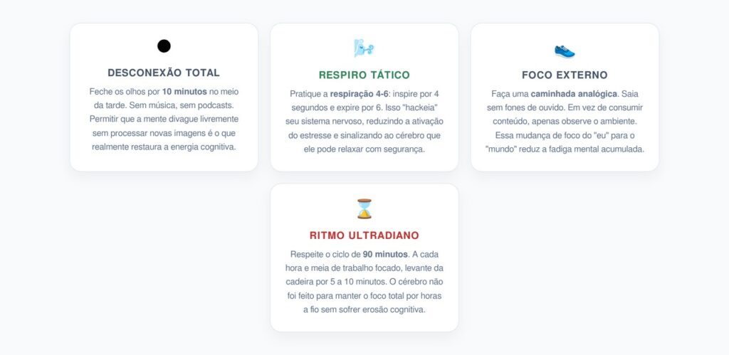 Pausas Cerebrais: Como Dar um "Reset" na sua Mente