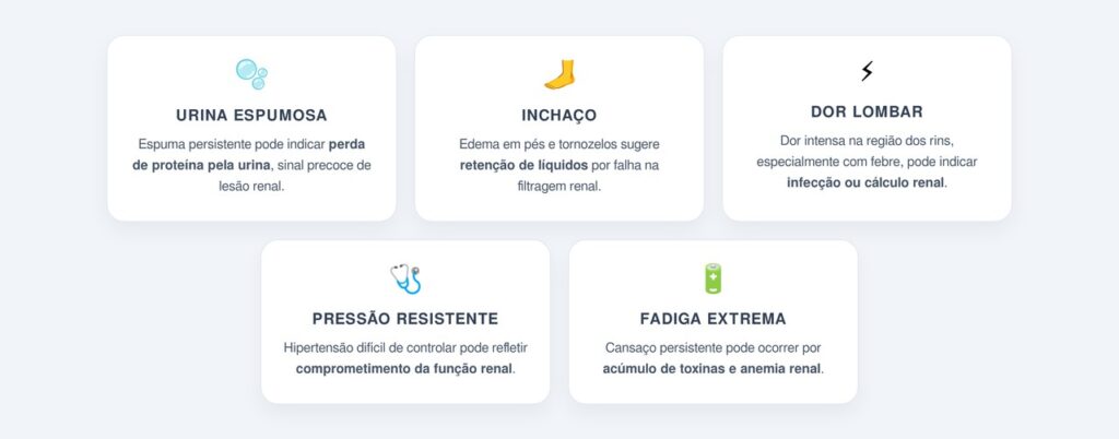 Quais são os 5 sintomas que exigem avaliação imediata?