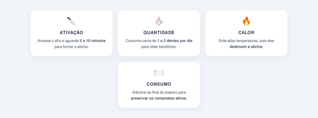 Como consumir o alho para obter o máximo benefício?