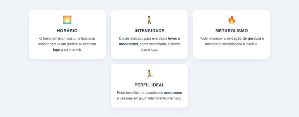 Para quem o treino em jejum pode ser vantajoso?