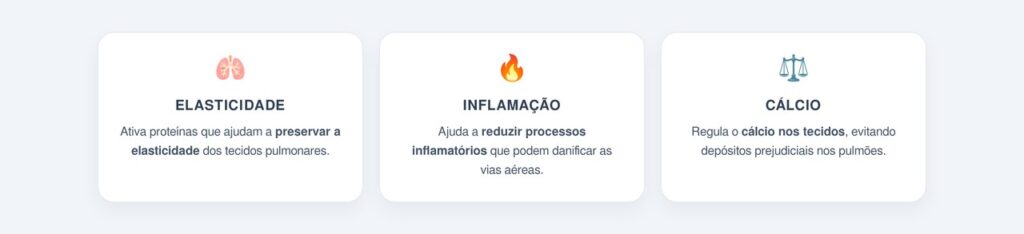 Por que a vitamina K pode proteger os pulmões?