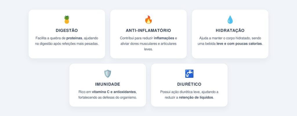 Quais são os benefícios do chá de casca de abacaxi?