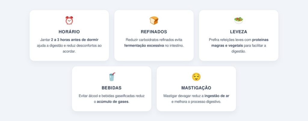 Ajustes simples no jantar que reduzem o desconforto ao acordar