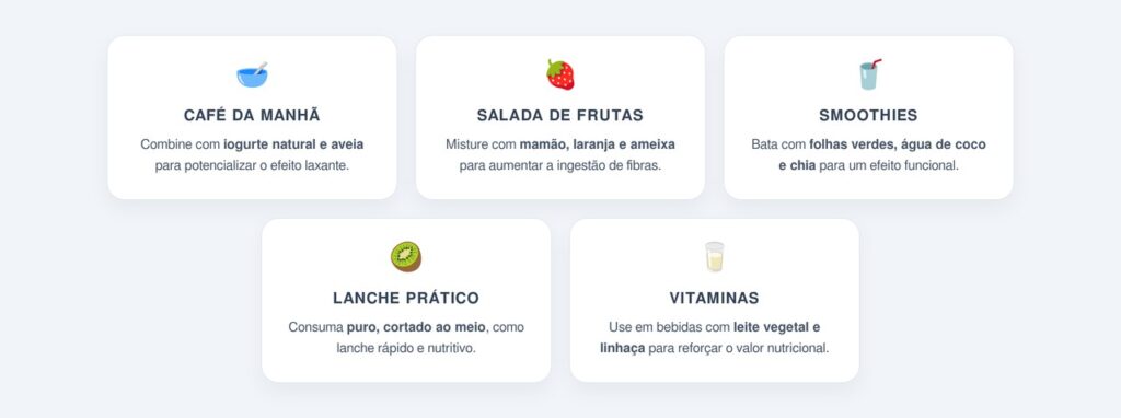 Como incluir o kiwi na alimentação do dia a dia?