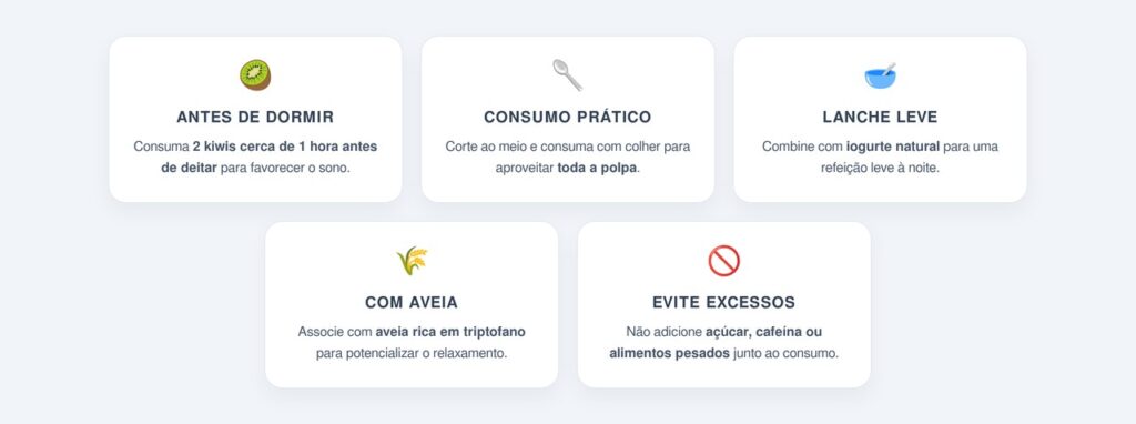 Como consumir o kiwi para melhorar a noite de sono?