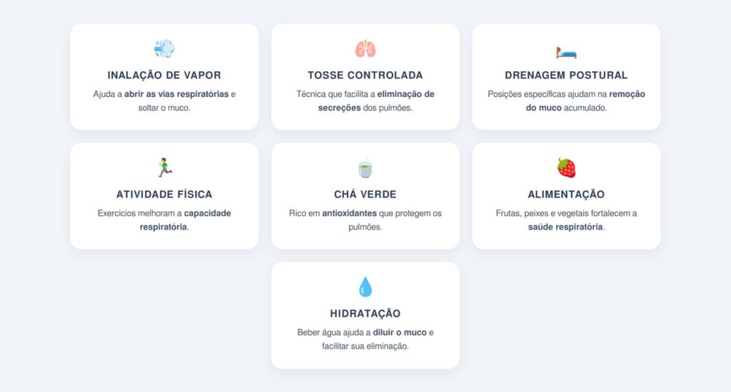 Quais são as sete dicas para limpar os pulmões?