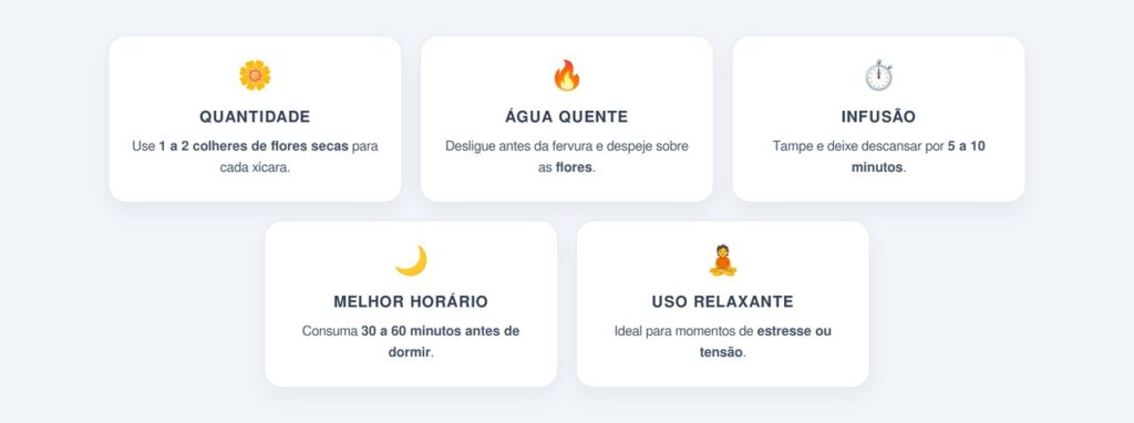 Como preparar o chá de camomila corretamente?