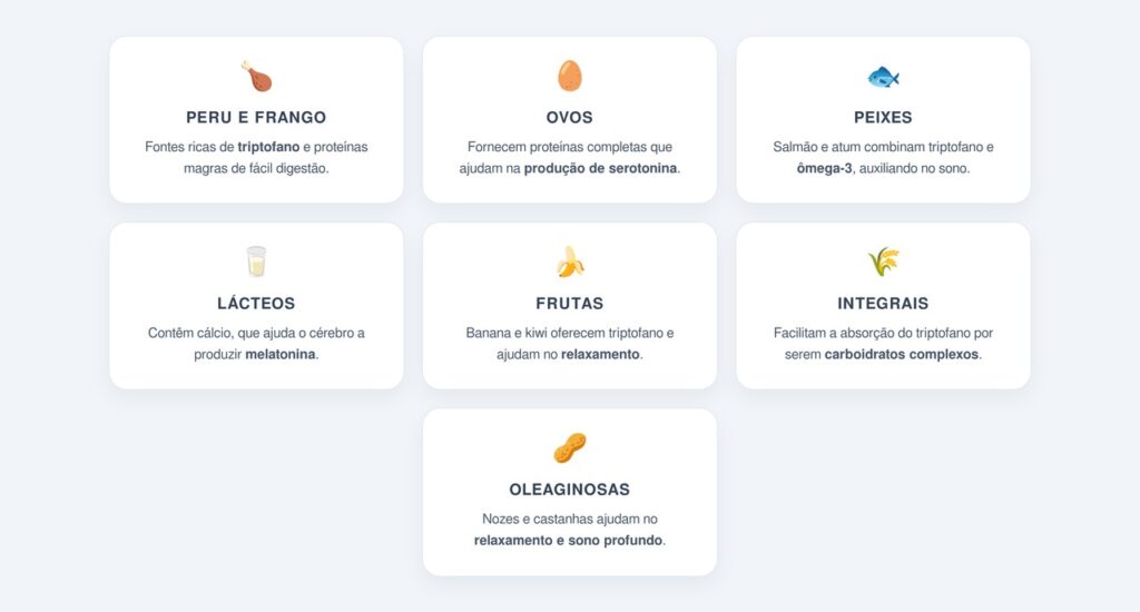 uais são os melhores alimentos ricos em triptofano?