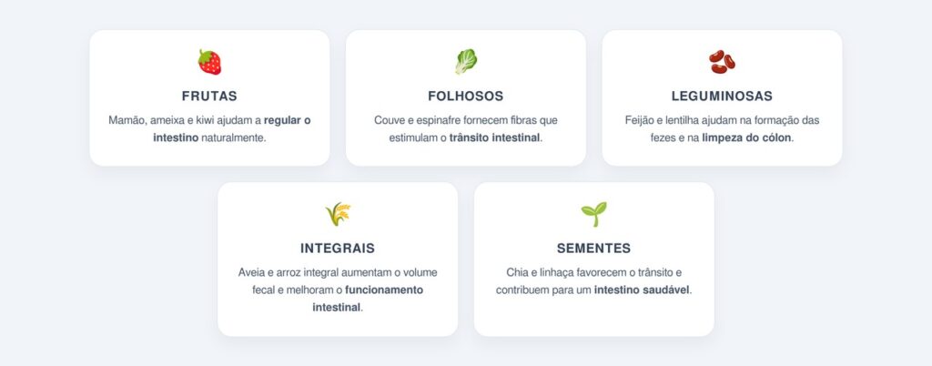 Aumente o consumo de fibras na alimentação