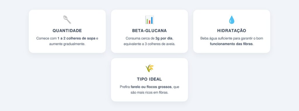 Qual a quantidade ideal de aveia por dia?