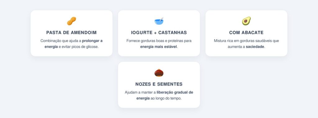 Como combinar a banana com gordura boa para prolongar o efeito?