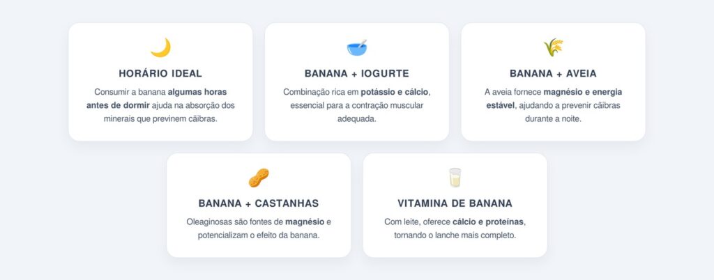 Qual é o melhor horário para consumir banana e evitar cãibras?