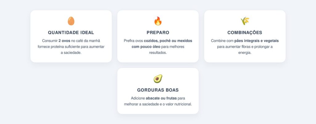 Quantos ovos comer no café da manhã?