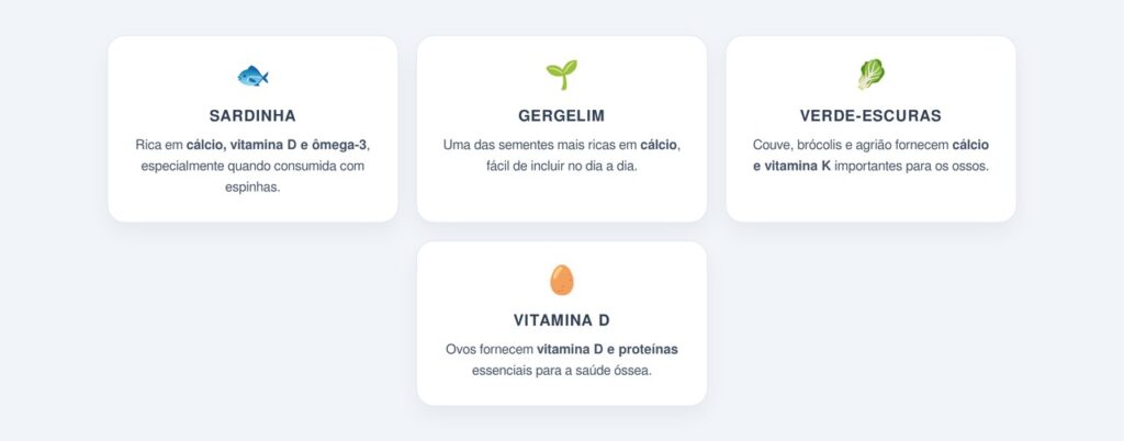 Quais são as melhores fontes alimentares para os ossos?