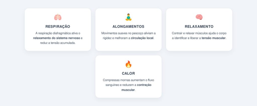 Quais técnicas ajudam a liberar a tensão acumulada?