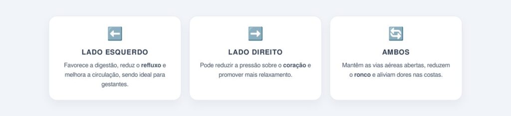 Quais são os benefícios de dormir de cada lado?