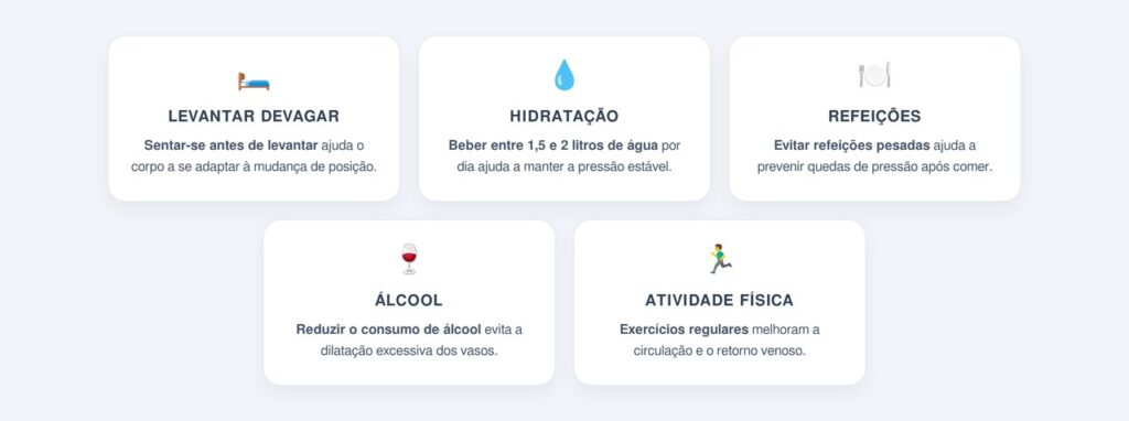 Quais hábitos ajudam a evitar a tontura ao levantar?