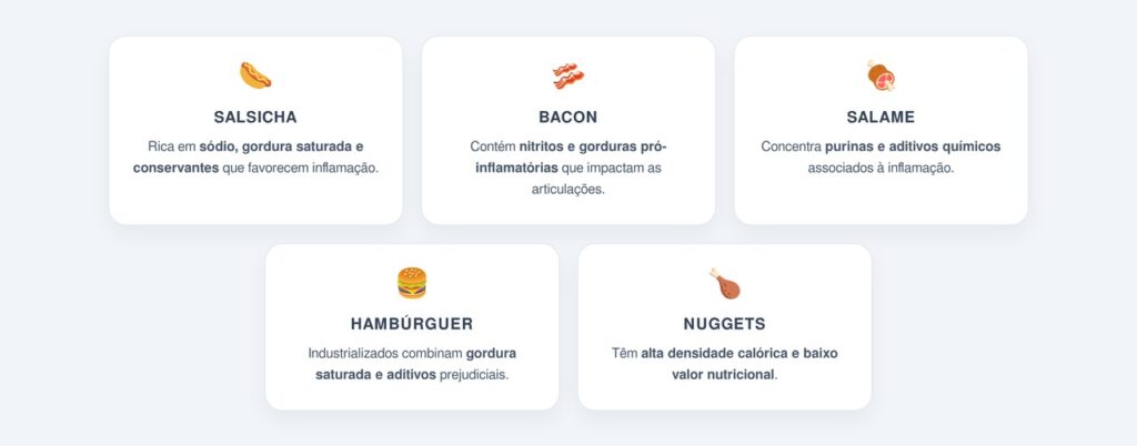 Quais embutidos devem ser evitados?