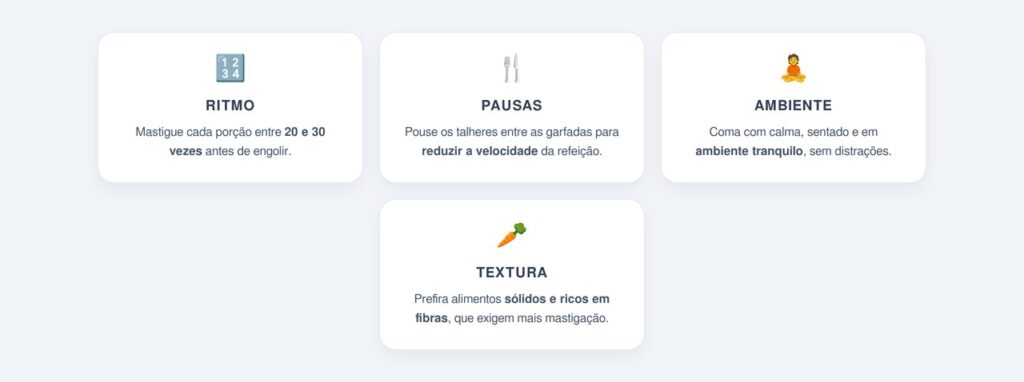 Quais hábitos ajudam a mastigar melhor no dia a dia?