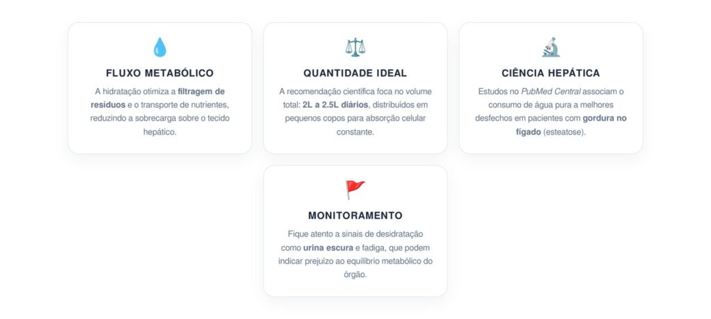 Quantas vezes é normal beber água para diminuir o risco de inflamação no fígado de acordo com a ciência